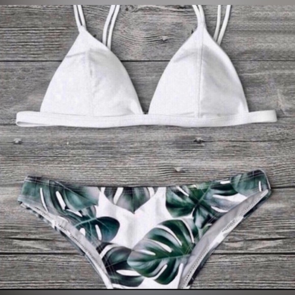 Bikini~ topical matching two piece  bikini swimsuit set NWOT adj. straps 🎉SALE - Picture 14 of 15